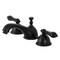 Kingston Brass KS3960PKL Duchess Widespread Bathroom Faucet W/Brass Pop-Up, Matte Blk KS3960PKL - alternate 1